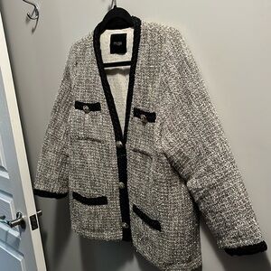 Maje jacket with sparkle.